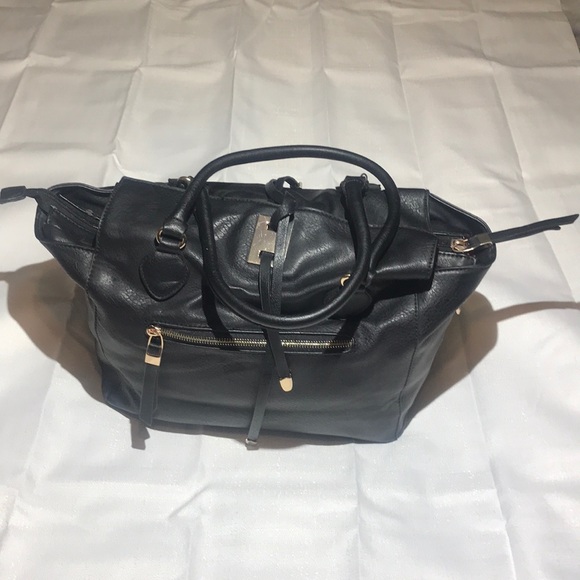 Urban Expressions Leather Satchel Bag - Picture 3 of 3